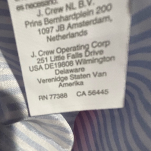 J. Crew Drapey Cupro-Blend Button Up Shirt in Blue and White, Size XXS - Picture 11 of 13